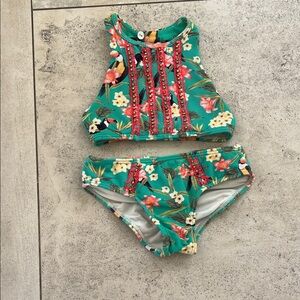 OndadeMar Floral High-Neck Bikini Set